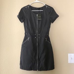 Armani exchange gray dress